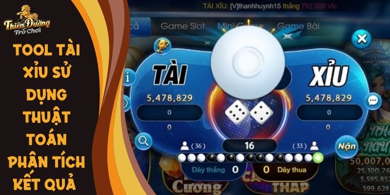 Tool Tài Xỉu sử dụng thuật toán phân tích kết quả hỗ trợ bet thủ dự đoán