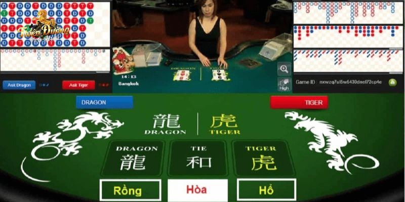 Cửa hòa có xác suất về thấp nhất trong game rồng hổ