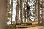 A Saracen park bike set up for demo hire at Twisted Oaks Bike Park
