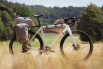 Tailfin bikepacking rack and bag mounted on a bicycle