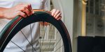 Continental Grand Prix 32mm road bike tyre mounted on a wheel